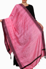 Closet Ranipink Pink With Black Dupatta