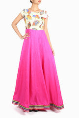 Design Cottage Pink Flare Gown