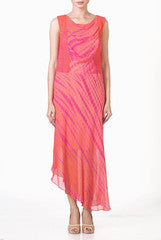 Dimple Raghani Asymmetrical Georgette Cowl Maxi Dress