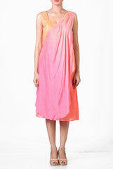 Dimple Raghani Pink Drape Dress