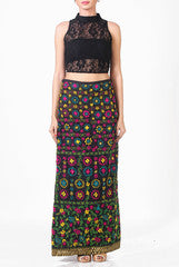 Dimple Raghani Crop Top and Skirt