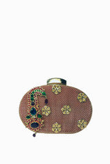 Meera Mahadevia Gold Broach Clutch