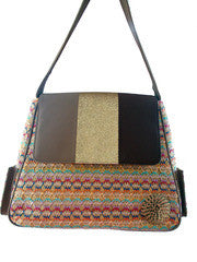 Meera Mahadevia Multicolored Jute Handbag