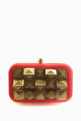 Etre Designs Red Gold Rush Clutch