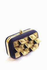 Etre Designs Blue Gold Rush Clutch