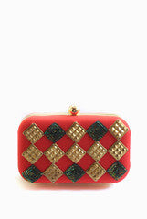 Etre Designs Red Gold Rush Clutch