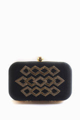 Etre Designs Black Gold Rush Clutch