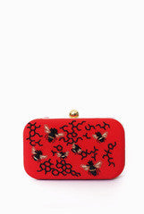 Etre Designs Red Akio Clutch