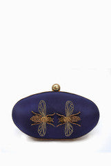 Etre Designs Blue Oval Clutch