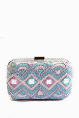 Etre Designs Blue And Pink Clutch