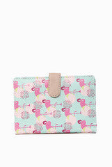 Fizza Print and Peach Travel Wallet