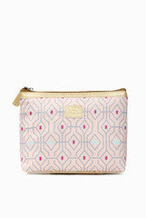 Fizza Print and Gold Vanity Pouch