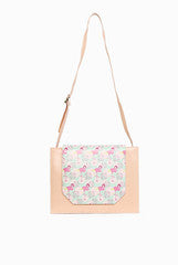 Fizza Print and Peach Square Bag