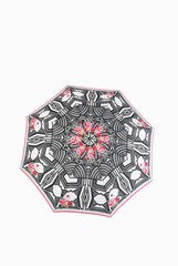 Fizza Rose Deco Black Umbrella