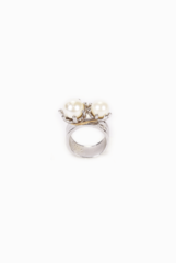 Fancy Pants Double Pearl Ring