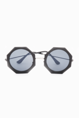Fancy Pants Black Octagon Sunglasses
