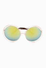 Fancy Pants Green Reflective Too Cool For School Sunnies