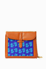 Funk For Hire Blue Palm Printed Sling