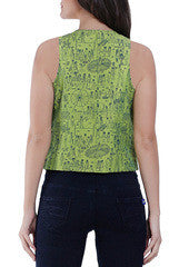 Funk For Hire Lime Green Mela Waistcoat