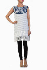 Ginaz White Cutwork Kurta