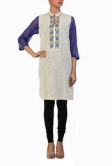 Ginaz Off White Hakoba Kurta