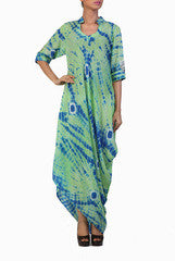 Ginaz Tie & Dye Cowl Dress