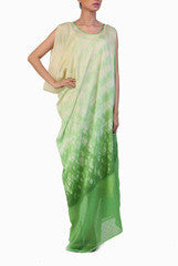 Ginaz Green Tie & Dye Dress