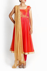 Geethika Kanumilli Tangerine Tango Anarkali