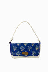 Hepburnette Blue Oryster Clutch