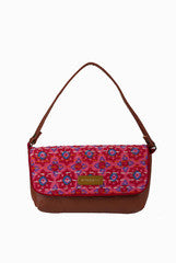 Hepburnette Pink Floral Terrace Clutch