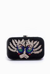 Hepburnette  Black Clutch