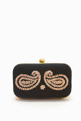 Hepburnette  Black Worked Clutch