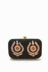 Hepburnette Black Cheeme Clutch