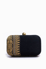 Hepburnette Black and Gold Clutch