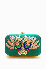 Hepburnette Green Clutch