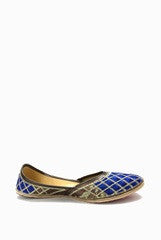 Hepburnette Blue Jutti