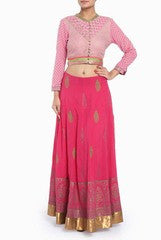 Rahul Singh Pink Lehenga with Blouse