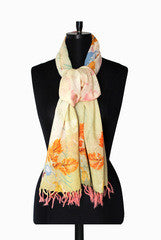 IHKAR Multicolour Wool Silk Stole