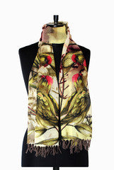 IHKAR Parrot Wool Silk Stole