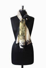 IHKAR Network Wool Silk Stole