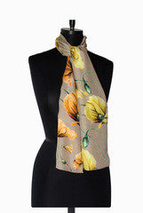 IHKAR Yellow And Orange Silk Stole