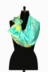 IHKAR Blue Silk Stole