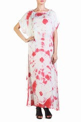 IMBA White and Red Long Kurta