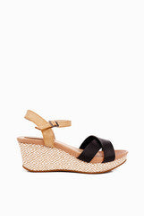 INTOTO Black Strappy Wedges