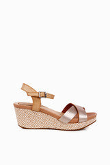 INTOTO Silver Strappy Wedges