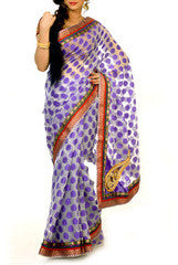 Purple & Orange Saree