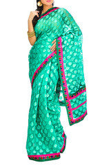 Green Brasso Saree