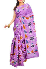 Purple Cotton Saree