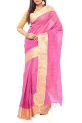 Magenta Cotton Saree