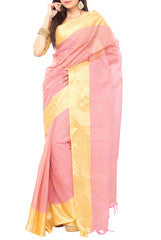 Coper Bengal Tant  Cotton Saree
